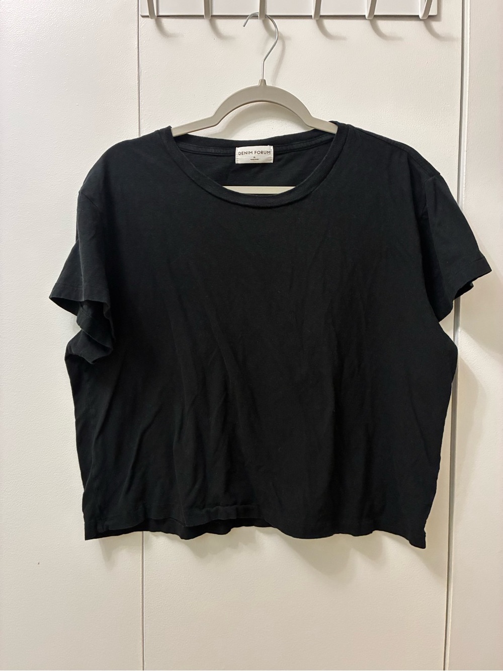Denim Forum Black Short Sleeve Tee